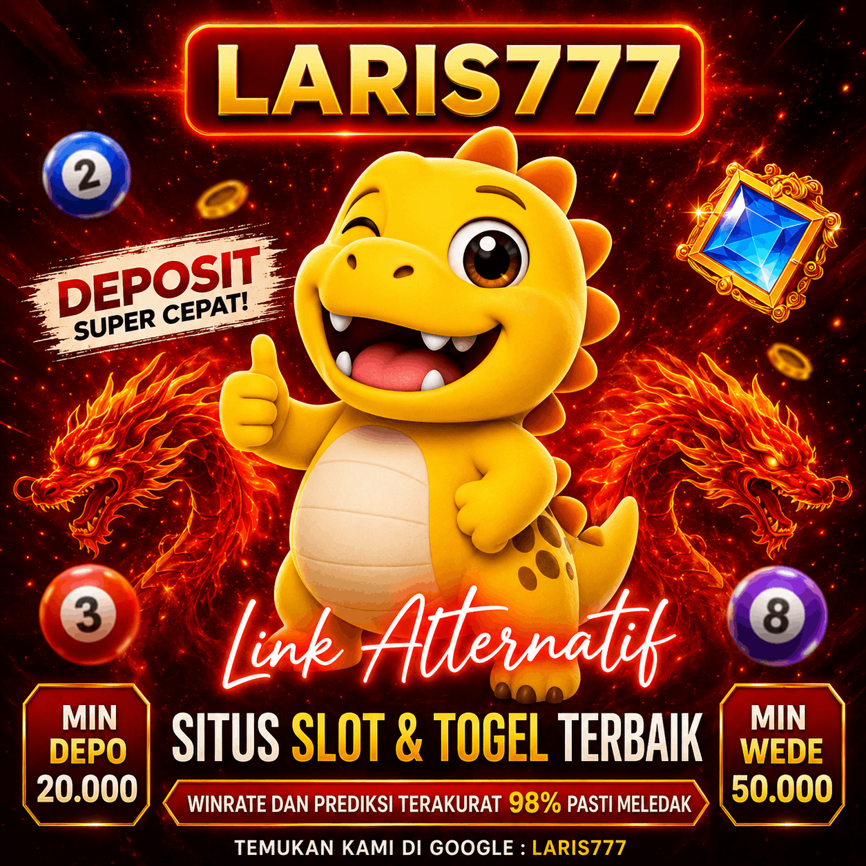 Thumbnail 1 of 3, Poster, LARIS777㊙️Situs Slot Resmi Dengan Akses Mudah Dan Proses Cepat designed and sold by LARIS777.